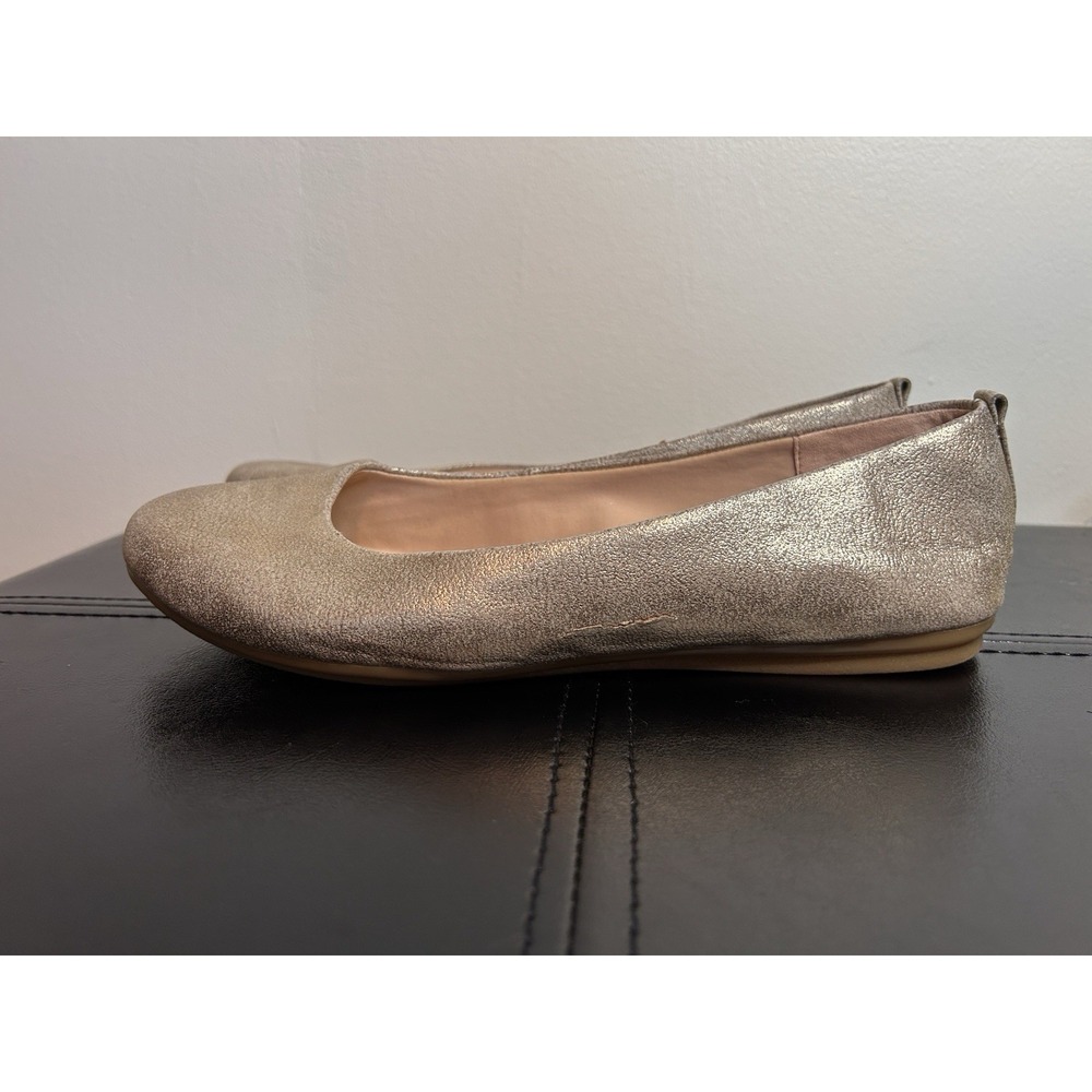 Easy Spirit E360 Get City Women Metallic Ballet Flats Size 8.5